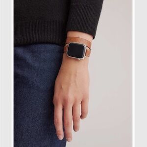 Quince Smartwatch with Tan Leather Strap